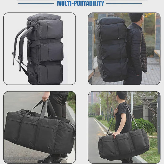 100L Grote Reistas Backpack - Waterbestendig & Duurzaam voor Outdoor Avonturen