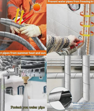 Zelfklevende Glasvezel Pijp Isolatietape - 10 Meter - Waterdicht & Vorstbestendig