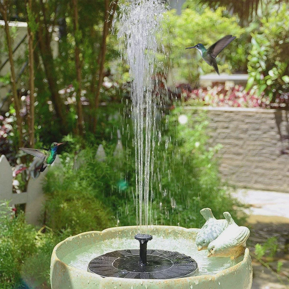 Drijvende Mini Solar Waterfontein voor Tuin, Vijver & Vogelbad - Op Zonne-energie