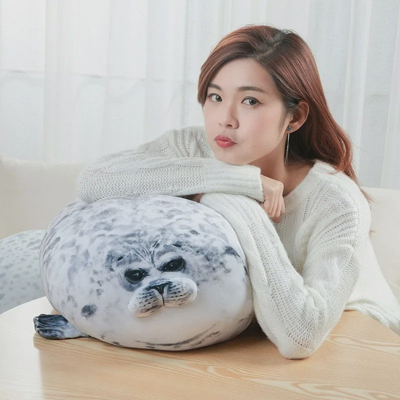Schattige Dikke Zeehond Pluche Kussen - Knuffel Speelgoed voor Kinderen & Baby's