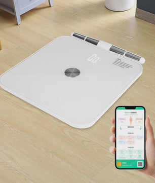 8 Elektroden Smart Personenweegschaal Wit - Bluetooth Body Composition Monitor