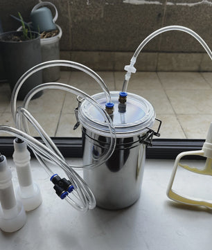 Handmatige Melkmachine 2L - Draagbare Vacuümpomp Emmer voor Koeien en Schapen