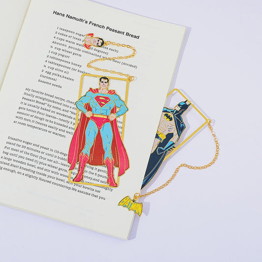 Marvel Metalen Bladwijzers - Superman & Batman | Perfect Cadeau voor Comics Fans