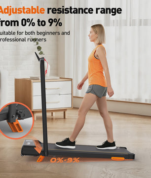 Y-RAIN 3-in-1 Opvouwbare Loopband met 0-9% Incline, 3.0PK Stille Motor, 150kg Belasting, Afstandsbediening