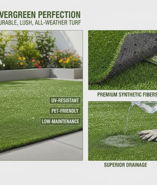 Kunstgras 1x10m UV-bestendig - 10m² Groen Siergras voor Tuin & Terras