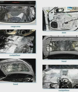 Geluidsisolatie & Warmte-isolerende Mat voor Auto - 2x0.5M