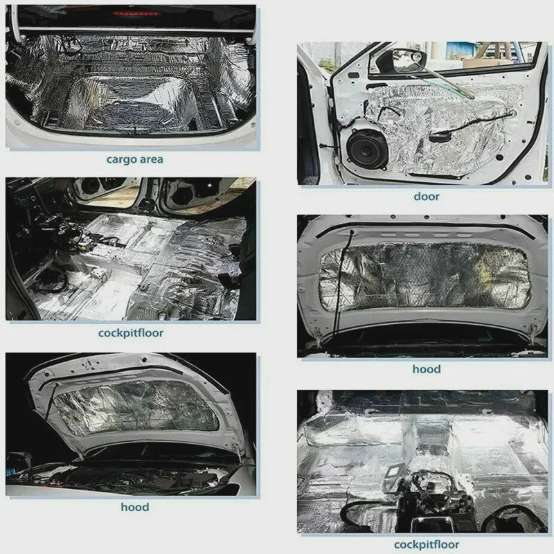 Geluidsisolatie & Warmte-isolerende Mat voor Auto - 2x0.5M