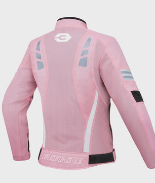 Ademende Dames Motorjas Zomer - Mesh Textiel met Verwijderbare Protectors