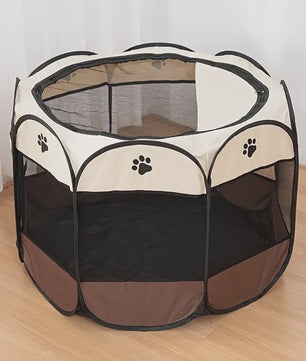 Octagonale Kattenren - Waterdicht & Krasbestendig - Opvouwbare Tent voor Kittens en Katten