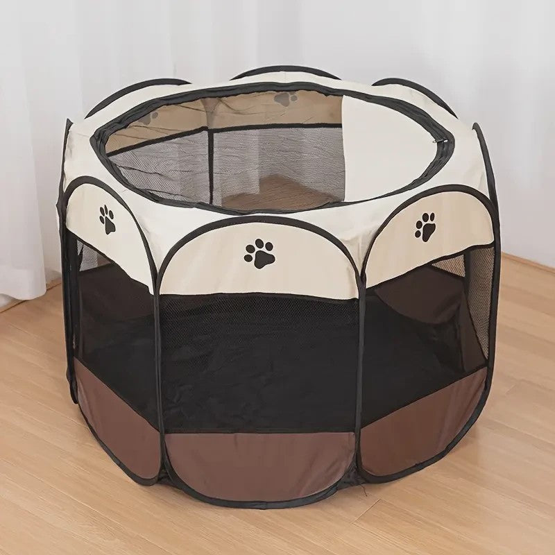 Octagonale Kattenren - Waterdicht & Krasbestendig - Opvouwbare Tent voor Kittens en Katten