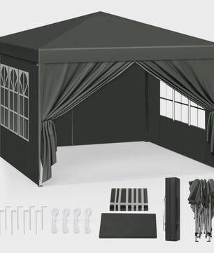 WOLTU 3x3m Partytent - Waterdichte Tuin- en Camping Paviljoen met UV-bescherming en Draagtas