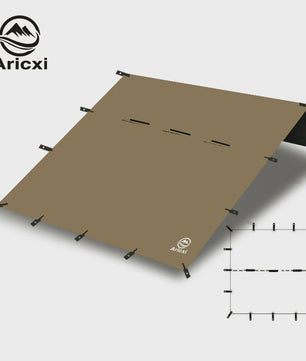 Aricxi Black Coating Tarp - Waterdicht Kampeer Tarp 3x3m & 4x4m