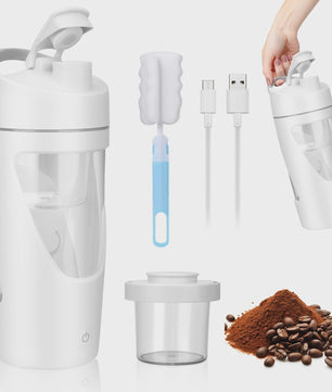 Elektrische Shaker Fles 700ml - USB-C Oplaadbaar, BPA-Vrij & Draagbaar voor Proteïne Shakes