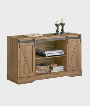 Rustiek Houten Sideboard met Schuifdeuren - Landelijke TV-meubel en Opbergkast