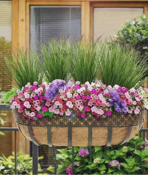 Set van 12 Kunstgras Siergrassen - Decoratieve Nep Planten voor Binnen & Buiten