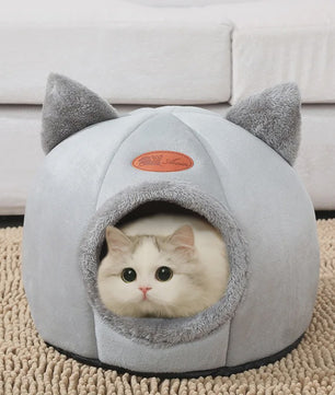 Knusse Kattenmand en Hondenhok - Diepe Slaap Comfort voor de Winter