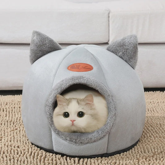 Knusse Kattenmand en Hondenhok - Diepe Slaap Comfort voor de Winter
