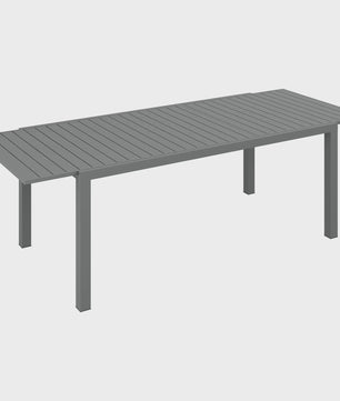 Uitschuifbare Tuintafel Aluminium Frame - Grijs - 180/240x94x73 cm