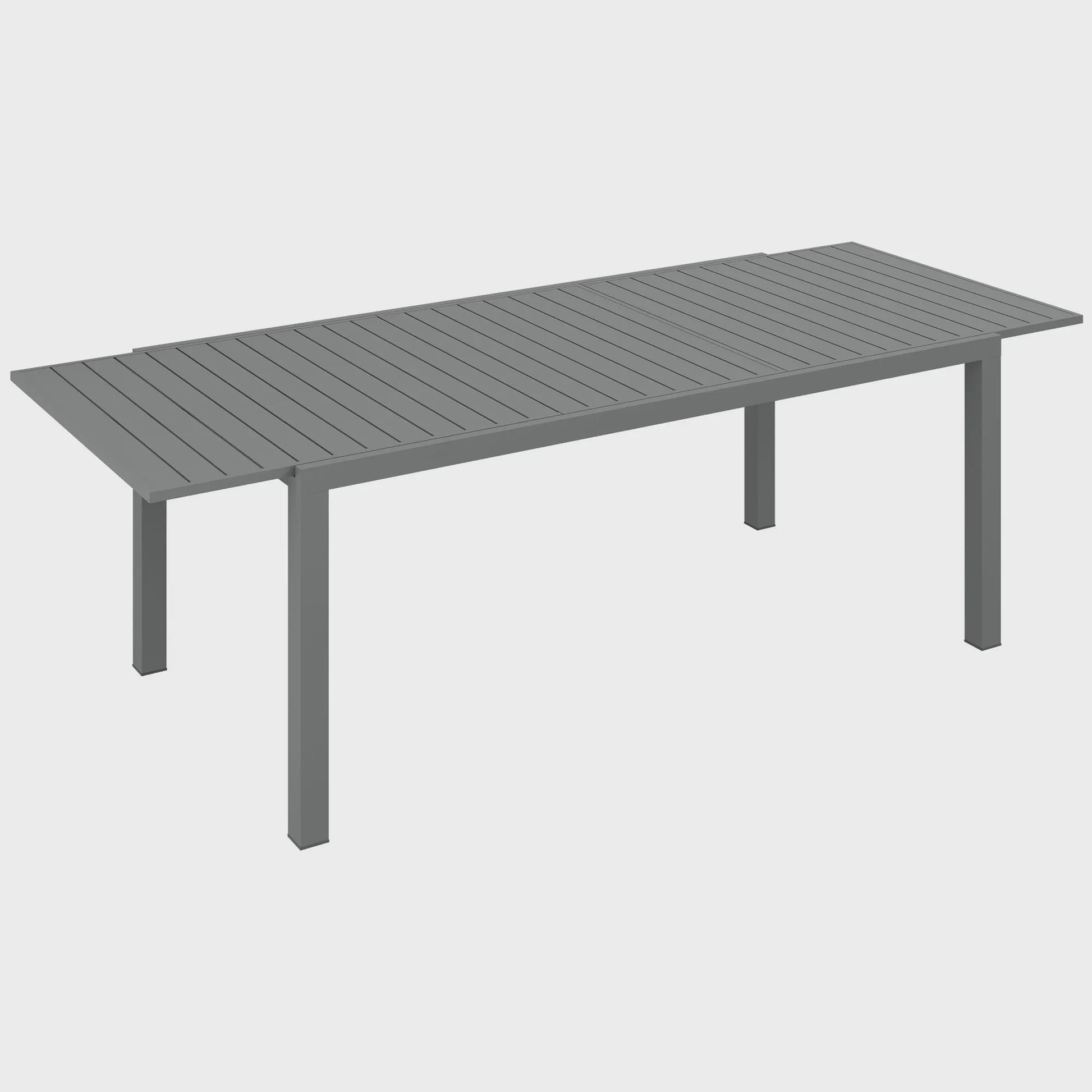 Uitschuifbare Tuintafel Aluminium Frame - Grijs - 180/240x94x73 cm