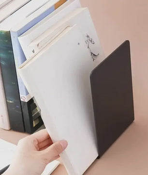 8x Stevige Doorzichtige Boekensteunen - Ideale Organizer voor Boeken, Films & CD's