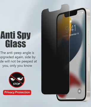 3x Privacy Screenprotector Anti-Spy Glas voor iPhone 11 t/m 17 Pro Max, Mini, Plus