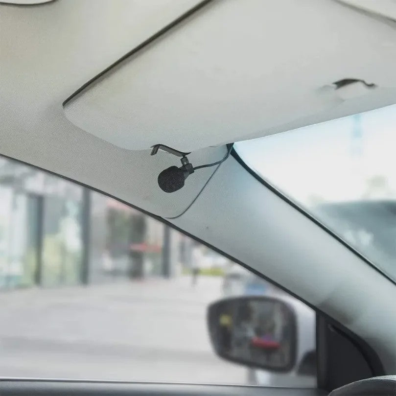 Externe Auto Microfoon met 3.5mm Jack - Clip-on voor Auto DVD Radio & Professionals
