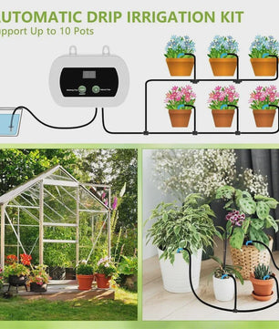 Automatisch Bewateringssysteem voor Planten met Timer, Ingebouwde Batterij & USB Opladen