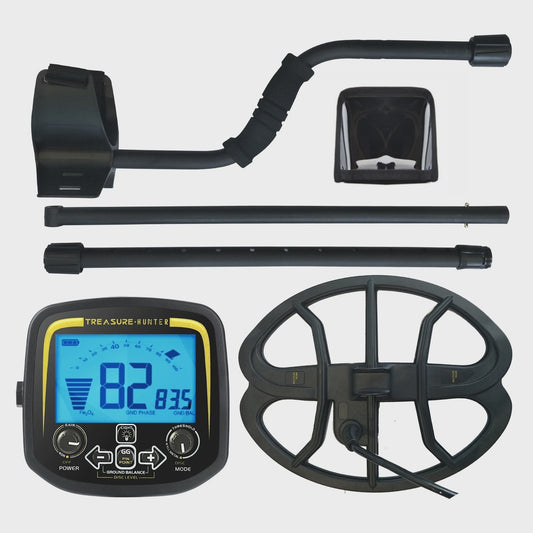 Treasure Hunter GX850 Professionele Metaaldetector - 11" Waterdichte Spoel, Goudzoeker