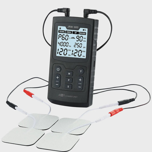 4-in-1 Spierstimulator met 60 Modi: TENS, EMS, IFC & Russische Puls Therapie
