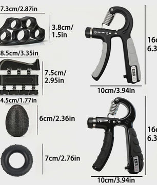 Verstelbare Hand Grip Kracht Trainer Set (100/200kg) met Teller - Hand, Pols & Onderarm Oefening