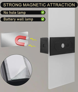 LED Wandlamp met Bewegingssensor en Oplaadbare Batterij - Sfeervolle Nachtverlichting
