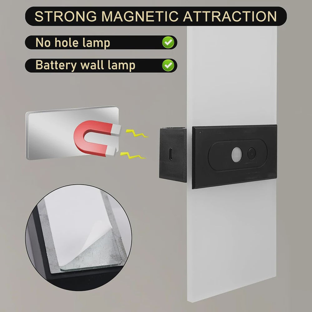 LED Wandlamp met Bewegingssensor en Oplaadbare Batterij - Sfeervolle Nachtverlichting