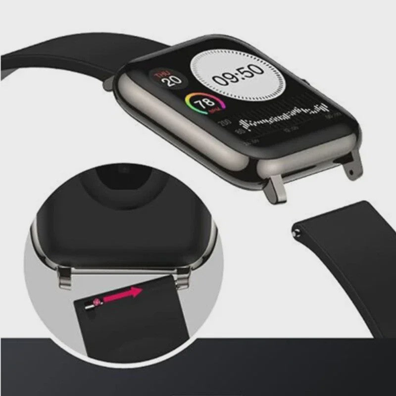 Universele Siliconen Horlogeband 20mm & 22mm - Snelwissel & Comfortabel