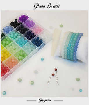 24 Kleuren 8mm Kristal Kralen Set voor Sieraden Maken - DIY Armbanden & Kettingen