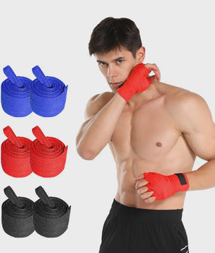 2x Bokszaktraining Bandages Katoen & Nylon - 1.5M, 2M, 3M, 5M Lengtes - Voor Boksen, MMA, Kickboksen