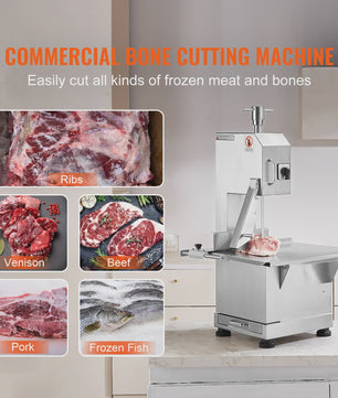 Professionele Bottenzaag Machine - RVS Tafelmodel Bandsaw voor Vlees en Botten
