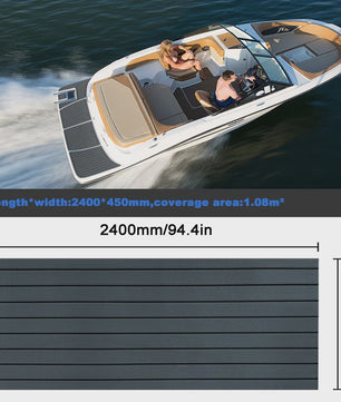 Waterdichte Eva Foam Teak Bootvloer - 2400x450mm - Antislip Jacht Dekmat