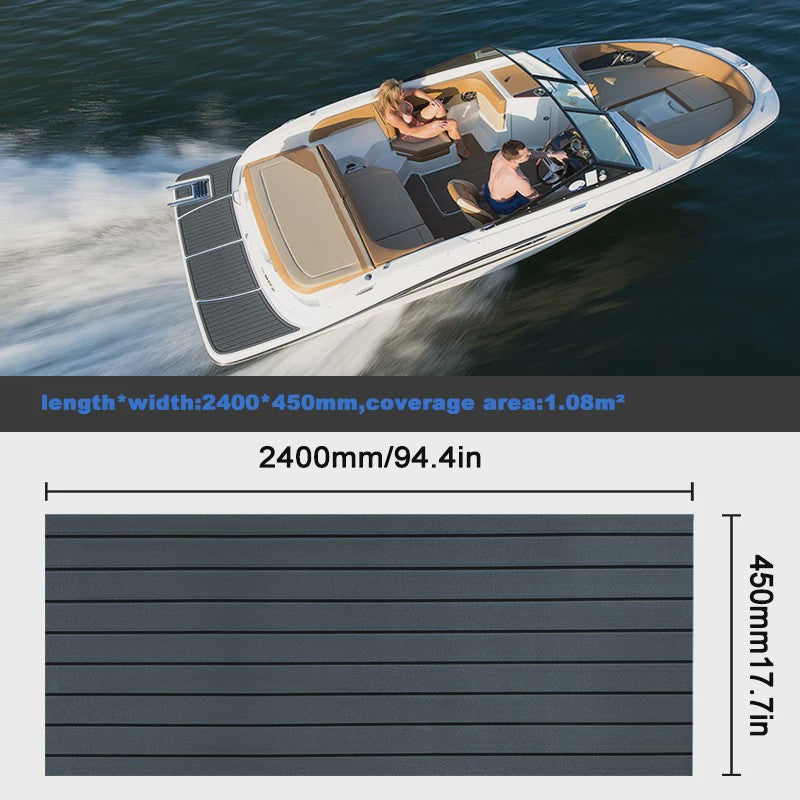 Waterdichte Eva Foam Teak Bootvloer - 2400x450mm - Antislip Jacht Dekmat