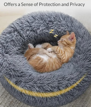 Luxe Pluche Hondenkussen & Kattenmand - Rond, Extra Zacht & Warm - 40-90cm