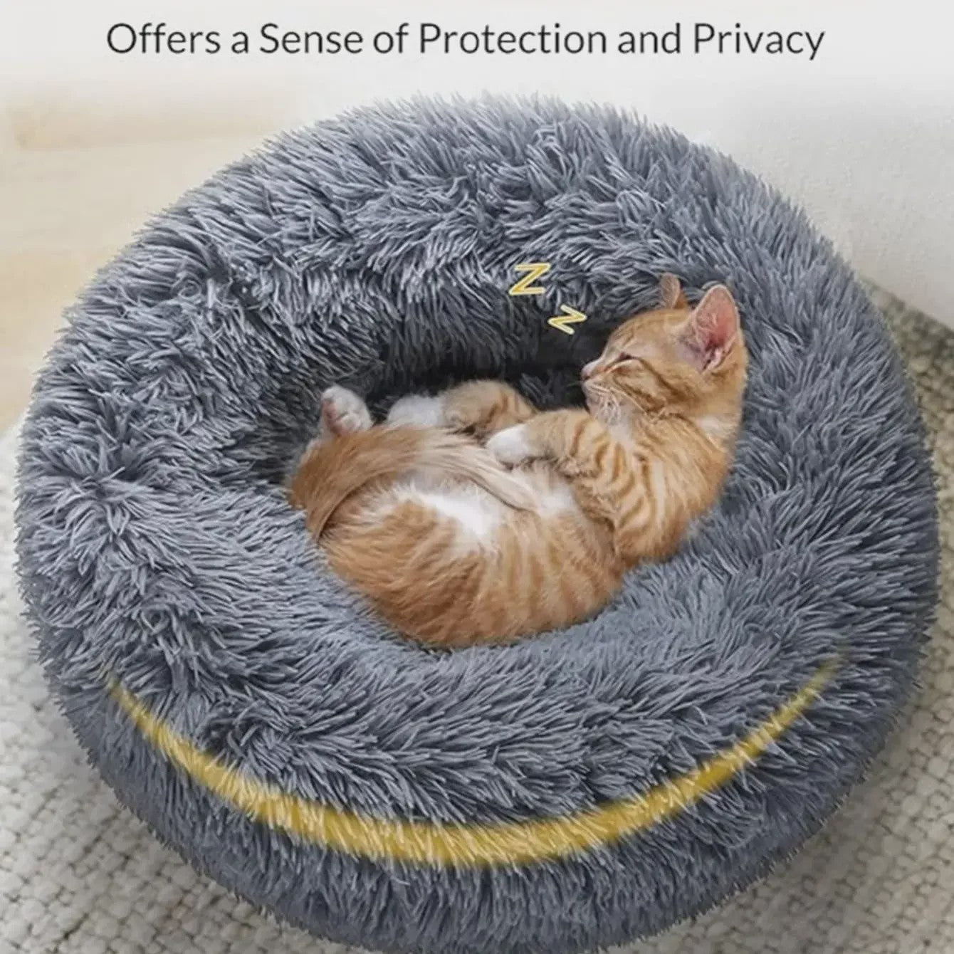 Luxe Pluche Hondenkussen & Kattenmand - Rond, Extra Zacht & Warm - 40-90cm