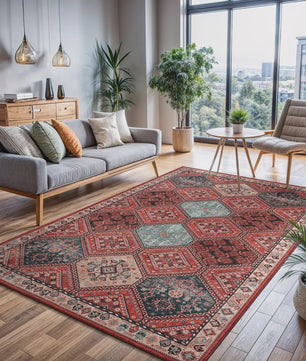 Vintage Oosters Vloerkleed - Retro Perzisch/Turks Design voor Woonkamer & Slaapkamer
