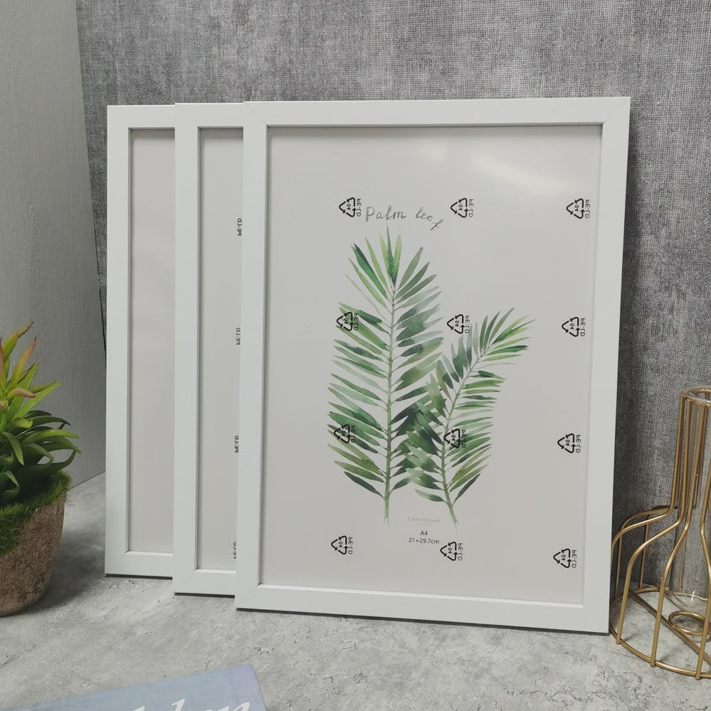 Set van 3 Houten Fotolijsten - Diverse Maten (10x15, 15x20, 20x25/A4) - Wanddecoratie & Cadeau
