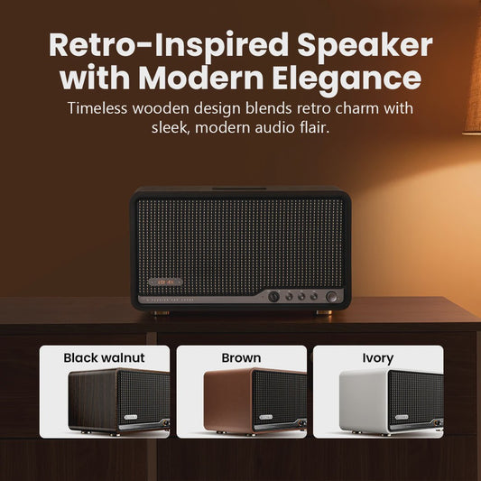 Edifier S300 Retro Tafel Speaker - Hi-Res Audio, LDAC, AirPlay2, Dual WiFi & Bluetooth 5.4