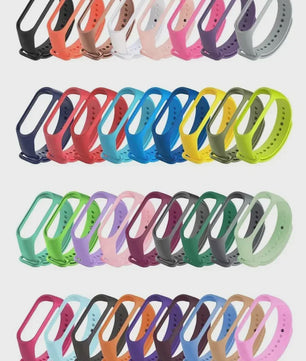 Siliconen Polsband voor Xiaomi Mi Band 7, 6, 5, 4, 3 - Vervangend Bandje Smartwatch Accessoire