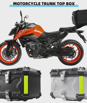 Universele Motor Topcase Aluminium Bagagekoffer - 45L/55L/65L - Quick-Lock