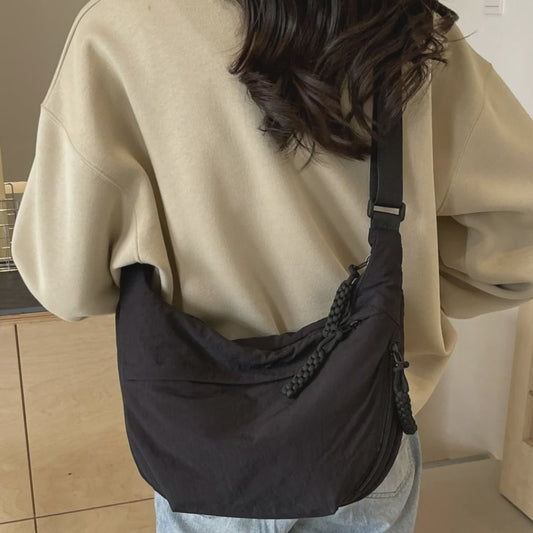 Modieuze Canvas Crossbody Tas - Grote Capaciteit Schoudertas