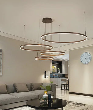 Moderne LED Plafondlamp Ring - Goud & Zwart - Minimalistisch Design