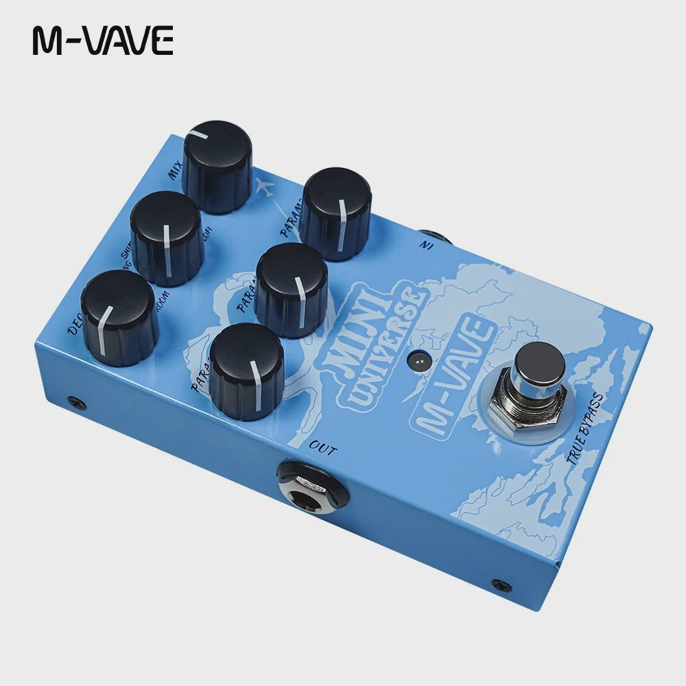 M-VAVE Mini Universe Gitaar Effectpedaal - Digitale Reverb met 9 Tones