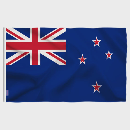 Nieuw-Zeeland Vlag 90x150cm - Hoogwaardige Kwaliteit met Ophangringen