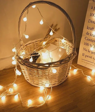 10 Meter LED Snoer Verlichting met Baljes - USB/Batterij - Buiten & Binnen - Feestelijk Decoratie Licht